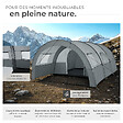 TECTAKE - Tente tunnel Roskilde pour 6 personnes gris clair/gris foncé - vignette