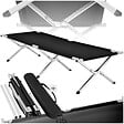 TECTAKE - Lit de camp en aluminium noir - vignette