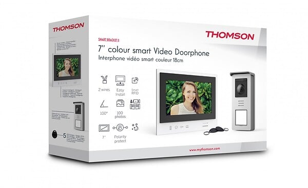 THOMSON - Interphone visiophone 2 fils THOMSON  v2 smart - large