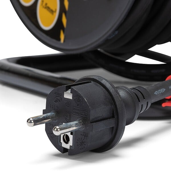 VELAMP - Enrouleur chantier VELAMP 4 prises H07RN-F3G1.5MM2 NF CE - IP44 de 25M - large