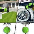 VOUNOT - Tuyau d’Arrosage Extensible 30m avec Récipient Savon et accessoires vert - vignette