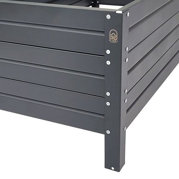 KLASIKA GARDEN - Jardinière surélevée KLASIKA GARDEN, revêtement par poudrage, anthracite RAL7016 150x75x30 - large