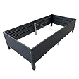 KLASIKA GARDEN - Jardinière surélevée GPPS KLASIKA Woodlook, anthracite 150x75x30 - vignette