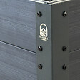 KLASIKA GARDEN - Jardinière surélevée GPPS KLASIKA Woodlook, anthracite 150x75x30 - vignette