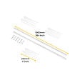 EMUCA - Kit de pour 3 étagères avec consoles et supports muraux Jagmet, longueur 280mm, Acier, Peint en blanc - vignette