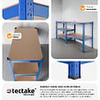 TECTAKE - Etagères charges lourdes à 5 niveaux bleu - vignette