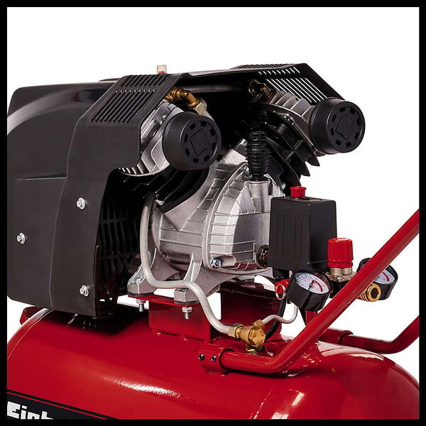 EINHELL - Compresseur TE-AC 400/50/10 V - Puissance d'aspiration 400 l/min - Pression max. 10 bar - 2200W - large