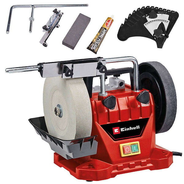 EINHELL - Touret à meuler TC-WG 200 - 125W - meulage humide - large