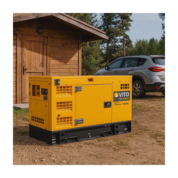 VITO - Groupe électrogène DIESEL 10KVA Max Triphasé et Monophasé AVR Démarrage Automatique Autonomie 13 H VITO - large