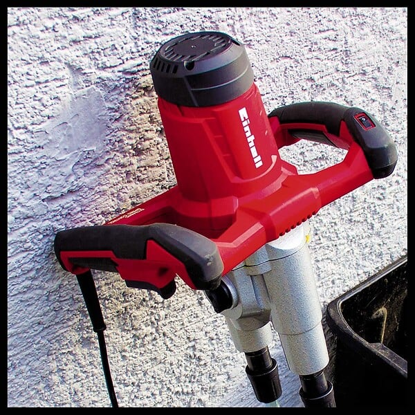 EINHELL - Mélangeur de peintures et de mortiers  double turbine TE-MX 1600-2 CE Twin - large