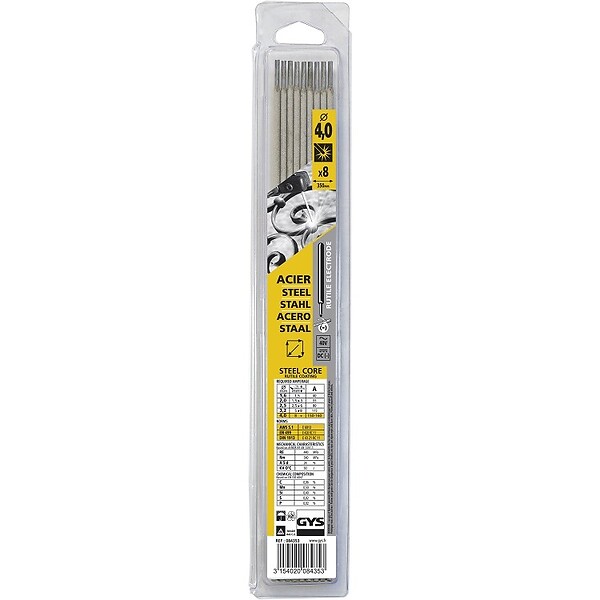 GYS - GYS - 8 électrodes soudage acier - Diamètre 4 - Blister - 84353 - large