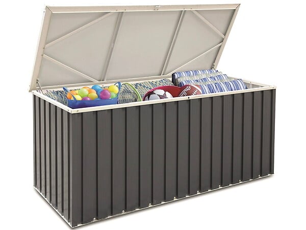 DURAMAX - Coffre de rangement métal 1,27m² - 1,74 x 0,73 m - Anthracite - large