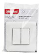 LEGRAND - Double interrupteur va et vient 10A complet - Mosaic - blanc - Legrand - vignette