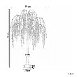 BELIANI - Décoration extérieure LED NILLAKA Arbre 145 cm Argenté - vignette