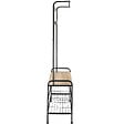 TECTAKE - Portemanteau Bois clair industriel, Chêne Sonoma - vignette