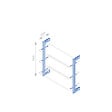 EMUCA - Kit de cadre modulaireKit de Zero avec matériel de fixation murale, Aluminium et Zamak, Peint gris pierre - vignette