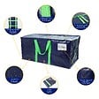 VOUNOT - Lot de 5 sacs de demenagement grand format avec sangles et poignee bleu - vignette