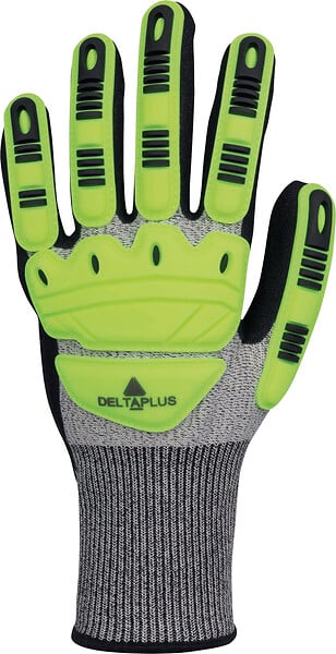 DELTA PLUS - Gant de protection antichoc - Nitrile tactile - Jaune - large