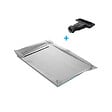 U-TILE - Receveur à carreler U-Tile mono pente et grille caniveau inox excentrée - vignette