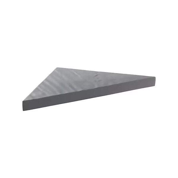 U-TILE - Etagère d'angle en résine 26 x 26 cm x 2,5 cm U-Tile imitation ardoise - large