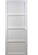 GD MENUISERIES - Porte Coulissante Tamera blanc 4 panneaux H204 x L93 cm, Coquilles blanc - vignette