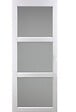 GD MENUISERIES - Porte Coulissante Kenya Blanc Vitrée H204 X L93 cm, Coquilles Blanc - vignette