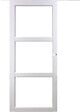 GD MENUISERIES - Porte Coulissante Kenya blanc Vitrage transparent H204 x L83 cm, Coquilles blanc - vignette