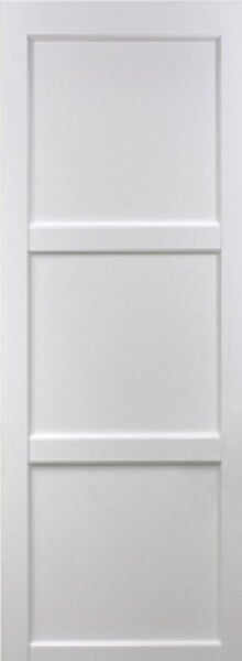 GD MENUISERIES - Porte Coulissante Korya Blanc 3 panneaux H204 x L73 cm, Coquilles blanc - large