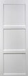 GD MENUISERIES - Porte Coulissante Korya Blanc 3 panneaux H204 x L73 cm, Coquilles blanc - vignette
