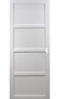 GD MENUISERIES - Porte Coulissante Tamera blanc H204 x L73 cm, Coquilles blanc - vignette