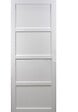 GD MENUISERIES - Porte Coulissante Tamera blanc H204 x L73 cm, Coquilles blanc - vignette
