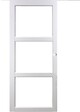 GD MENUISERIES - Porte Coulissante Kenya blanc Vitrage transparent H204 x L73 cm, Coquilles blanc - vignette