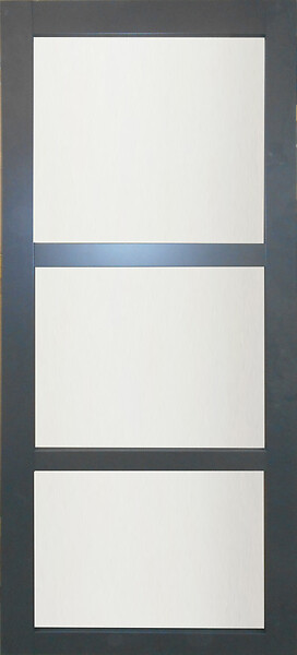 GD MENUISERIES - Porte Coulissante Blakeria Gris Anthr Vitrée H204 x L93 cm - large