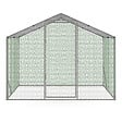 ID MARKET - Enclos poulailler 3 m² parc grillagé 2,20x1,4 M acier galvanisé - vignette
