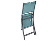 HESPERIDE - Lot de 4 Chaises de jardin pliante métal Modula Bleu Canard/Graphite - Hespéride - vignette