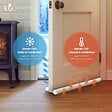 VOUNOT - Lot de 4 Boudins de Porte Isolants coupe froid Découpables 96cm Blanc - vignette