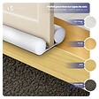 VOUNOT - Lot de 4 Boudins de Porte Isolants coupe froid Découpables 96cm Blanc - vignette