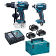 MAKITA - Pack 2 outils MAKITA DLX2144TJ1 (DDF458+DTD152+BL1850×3+DC18RC+MAK3 ) - vignette