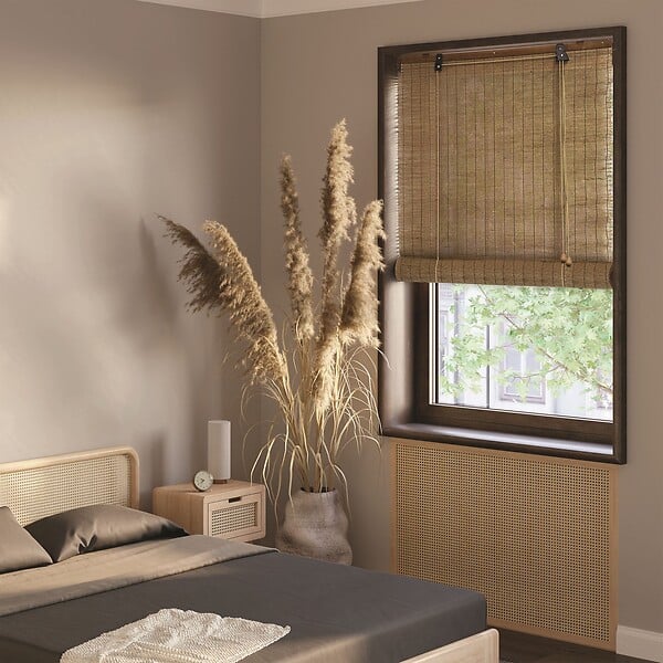 MADECO - Store Roll'Up en toile de jute - Chamois - l.70xH.150cm - large