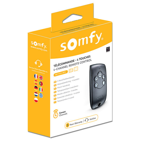 SOMFY - Télécommande Keytis NS 4 canaux RTS - large