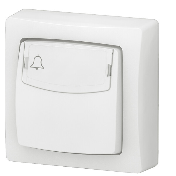 LEGRAND - Poussoir porte-étiquette Appareillage saillie Blanc 250V 6A - large