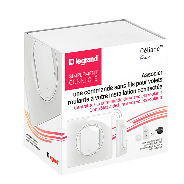 LEGRAND - Commande sans fil volets Céliane Netatmo - Blanc - large