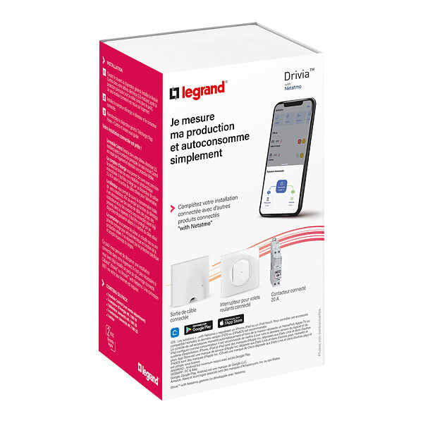 LEGRAND - Pack de démarrage photovoltaïque Drivia with Netatmo - module Control, compteur, délesteur - large
