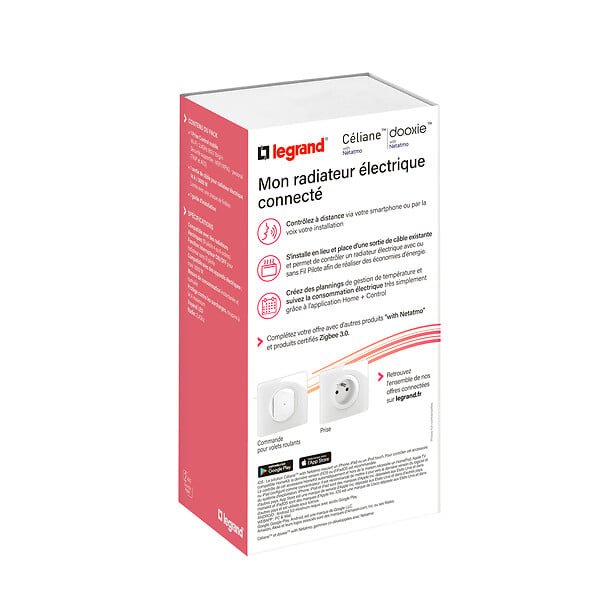LEGRAND - Pack démarrage chauffage connecté Céliane - Blanc - 3000W - large