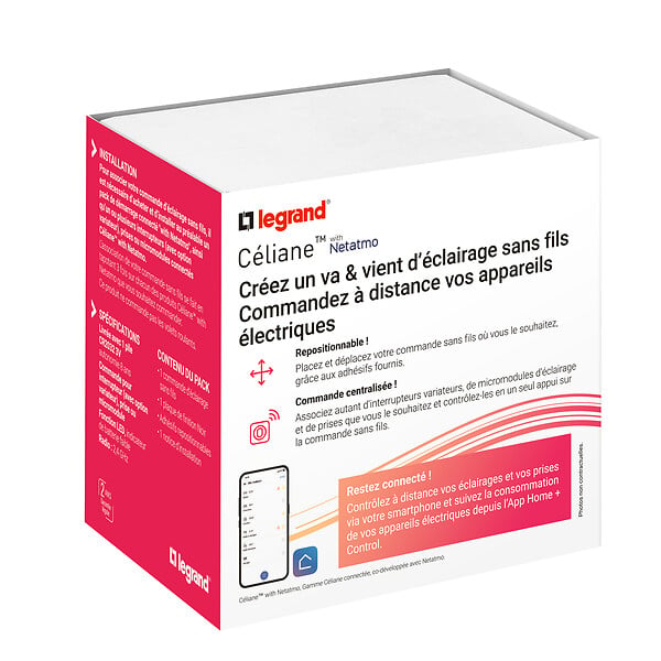 LEGRAND - Commande sans fil Céliane with Netatmo - Blanc - Zigbee - large