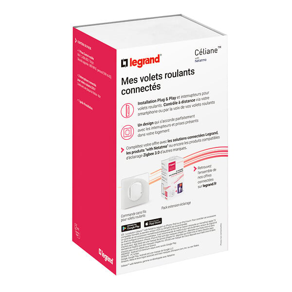 LEGRAND - Pack démarrage volets roulants Céliane Netatmo - Noir - WiFi - large