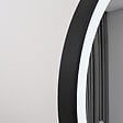 LUXURYBAIN - Miroir salle de bain LED ovale 120x60cm anti buée avec cadre en aluminium noir- LuxuryBain - vignette