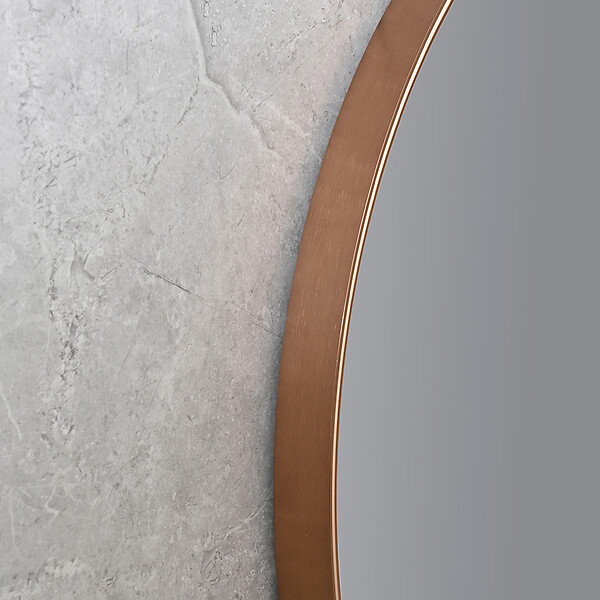 LUXURYBAIN - Miroir salle de bain LED rond 80cm cuivré avec anti buée- LuxuryBain - large