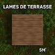 BELLAME - Kit Terrasse PVC BELLAME 5 m² (222 x 14,5 x 2,2 cm) - Chêne Noix de Muscade - vignette