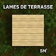 BELLAME - Kit Terrasse PVC BELLAME 5 m² (222 x 14,5 x 2,2 cm) - Chêne Coriandre - vignette